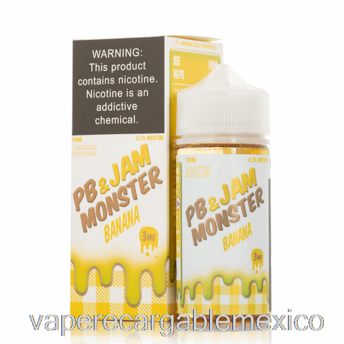 Vape Recargable Banana - Pb Y Mermelada Monster - 100ml 3mg
